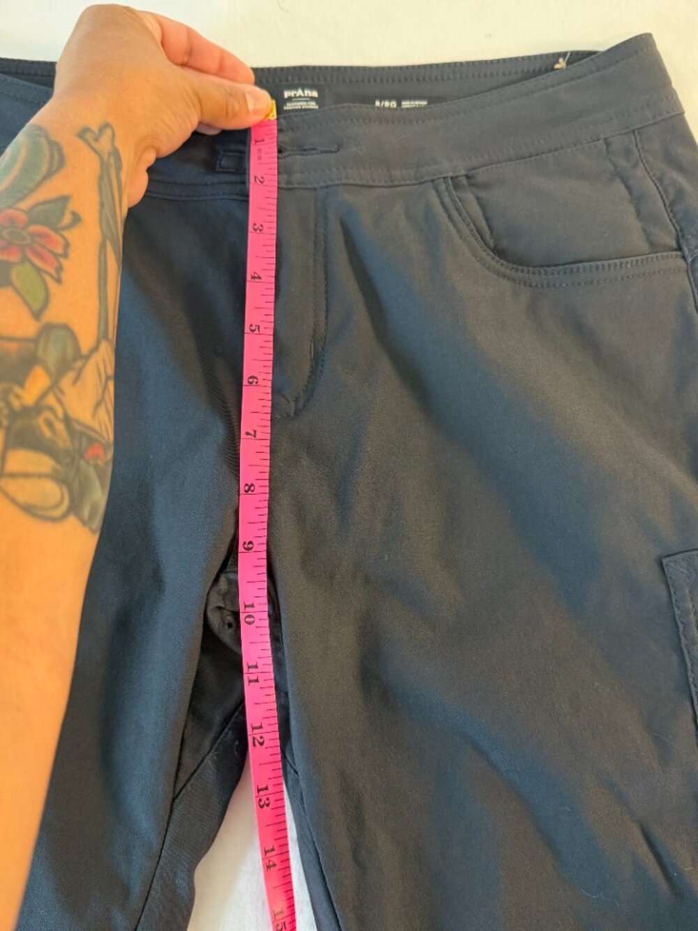 prAna Cargo Jogger Pants Women's 8 Standard Fit Gray Stretch Hiking Outdoor - Picture 8 of 11